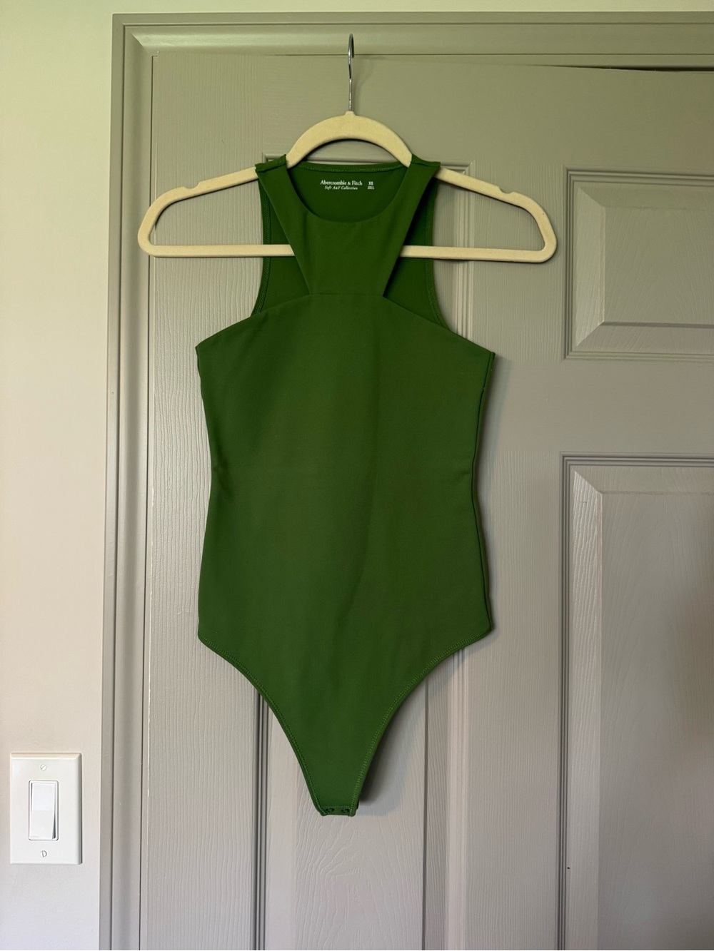 Abercrombie & Fitch Green Sleeveless Bodysuit